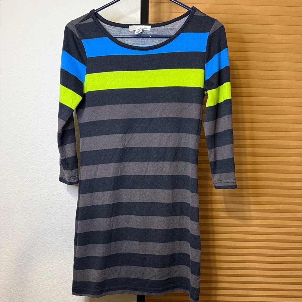 Derek Heart Striped Dress
